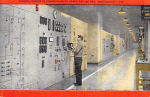 Control Boards in Powerhouse At Grand Coulee Dam WA