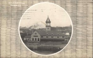 Bangor Maine ME Railroad Train Station Depot c1910 Real Photo Postcard