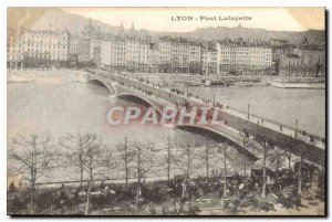 Old Postcard Lyon Pont Lafayette