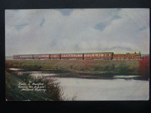Midland Railway LEEDS & BRADFORD DINING CAR EXPRESS - Old Postcard