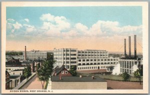 WEST ORANGE NJ EDISON WORKS ANTIQUE POSTCARD