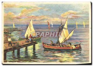 Postcard Modern Fishing Boat