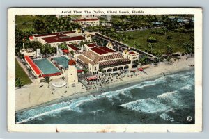 Aerial View, The Casino, Vintage Miami Beach Florida Postcard