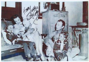 Roy Rogers Jr Family Christmas Cowboy Country & Western 12x8 Hand Signed Photo