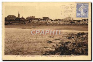 Postcard Old St Quay Portrieux General view of the Beach and the Casino