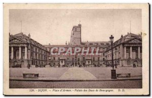 Dijon - Place d & # 39Armes - Old Postcard