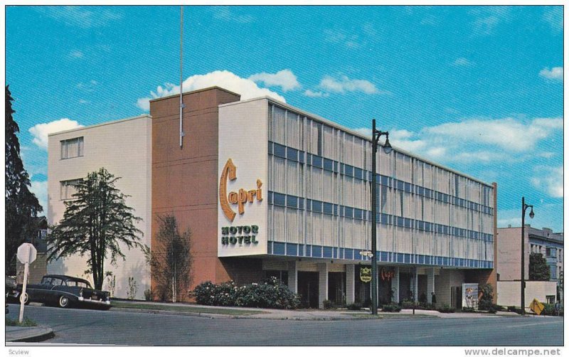 Capri Motor Hotel, Vancouver, British Columbia, Canada, 40-60s