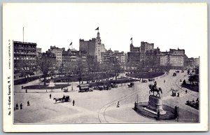 Vtg New York City NY Union Square Street View 1910s Old Antique Postcard