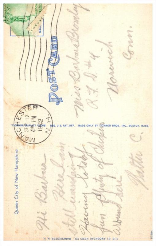 16978  Nh  Manchester  World War memorial