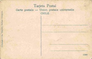 Puente Petrufguen Ferrocarril Train Railroad Bridge Chile 1910c postcard