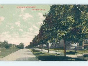Divided-Back STREET SCENE Johnstown Pennsylvania PA W2136