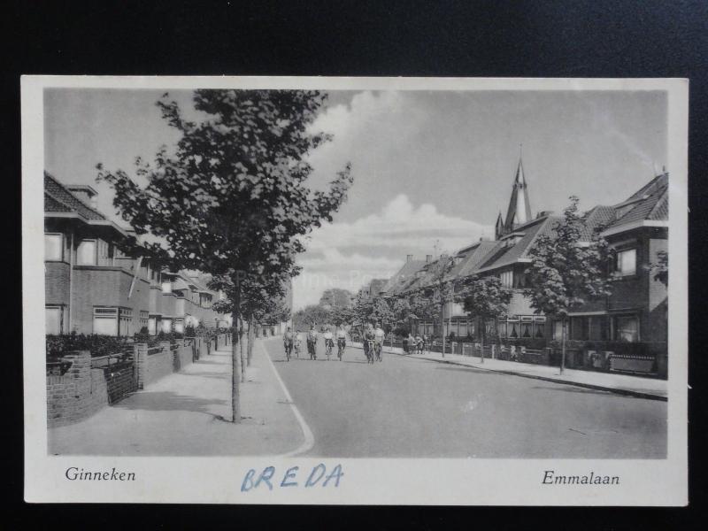 Ginneken BREDA Emmalaan - Old RP Postcard