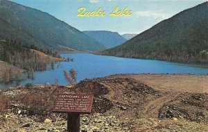 EARTHQUAKE LAKE Madison River Canyon, Montana 1959 Chrome Vintage Postcard