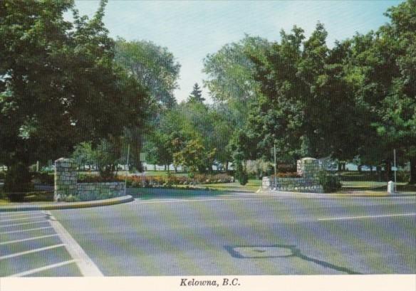 Canada Entrance To City Park Kelowna British Columbia