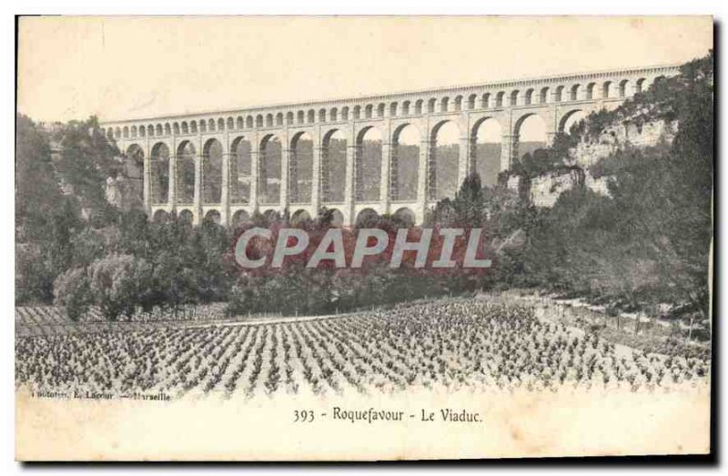 Old Postcard Roquefavour Viaduct