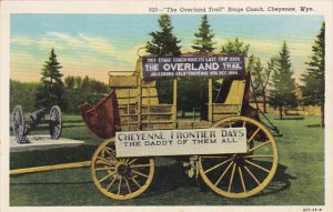 Wyoming Cheyenne The Overland Trail Stage Coach 1936