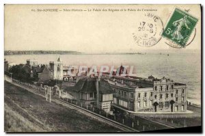 Old Postcard Sainte Adresse Le Havre Nice Palace of regattas and palate Trade