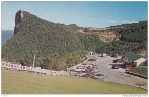 Panoramic View Of Peak O'Dawn Mountain, Perce, Quebec, Canada, 40-60s