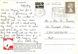 uk50522 greetings from south devon uk