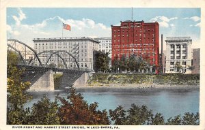 River Front and Market Street Bridge Wilkes-Barre, Pennsylvania PA s 