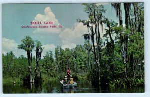 OKEFENOKEE SWAMP PARK, Georgia GA ~ SKULL LAKE 1950s-60s  Postcard