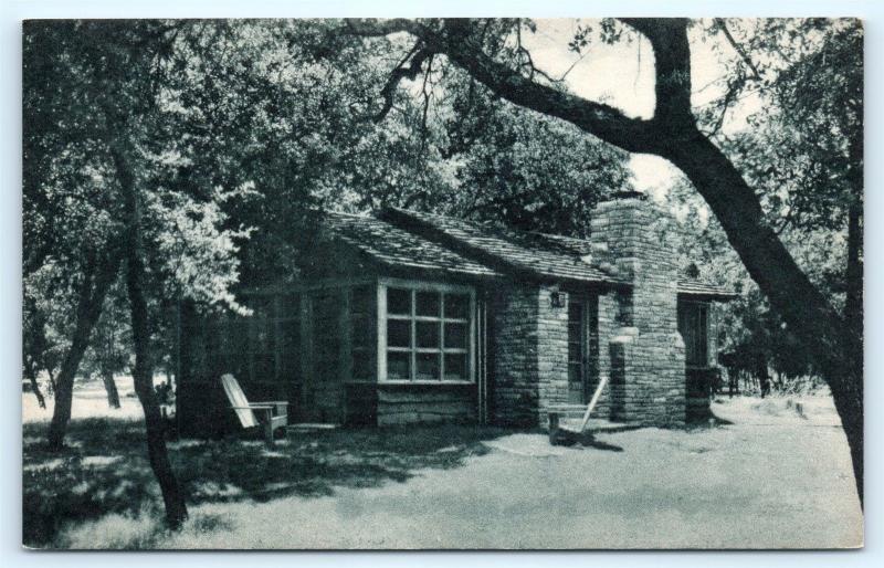 Postcard TX Uvalde Garner State Park Typical Cabin B06