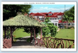 Hawaiian Islands Hawaii HI Postcard Hotel Haleiwa Waialua Exterior 1920 Vintage