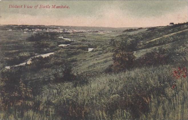 Canada Manitoba Distant View Of Birtle