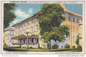 Fordyce Baths Under Supervision Of U S Government Dept Of Interior Hot Spring...