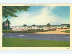 Unused Linen LAMPLIGHTER MOTEL Brewerton New York NY M5674@
