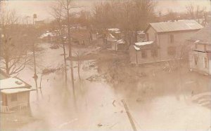 Ohio Fremont Flood Scene 1916 Real Photo RPPC