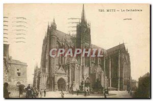 Old postcard Metz Cathedral