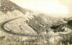 Autos Highway 89 Prescott Arizona 1940s RPPC Photo #C-331 Postcard 7852