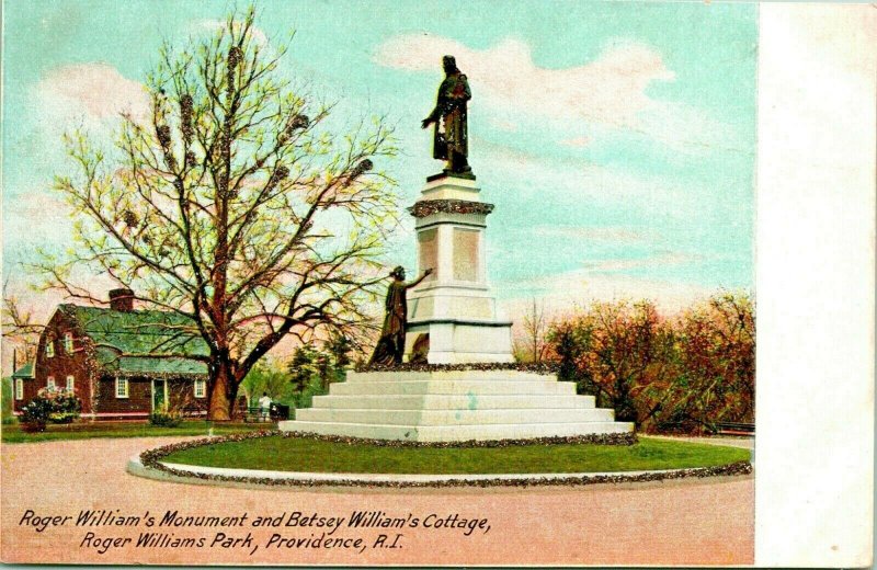 Roger Williams Park Monument Providence Rhode Island RI UNP UDB 1900s Postcard