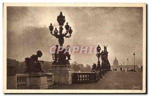 Old Postcard Designs Paris Decoratifs the Pont Alexandre III