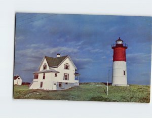 Postcard Nauset Light, Eastham, Massachusetts