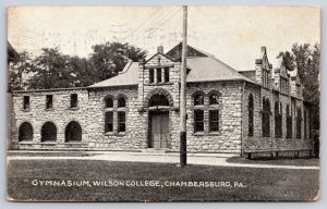 Chambersburg Pennsylvania~Wilson College Gymnasium~B&W Photo~PM 1907~Vintage PC