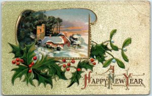 M-30137 A Happy New Year with Art Print