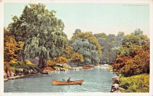 CLEVELAND OHIO~BOATING ON DOAN BROOK-GORDON PARK~1910s POSTCARD