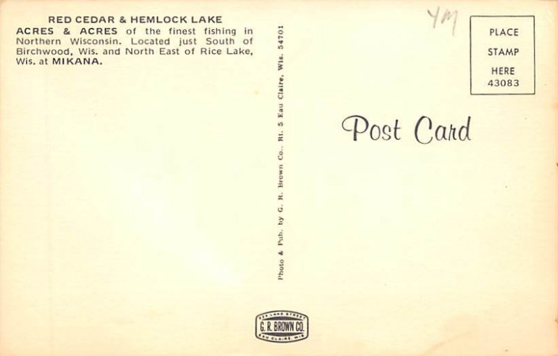 Red Cedar & Hemlock Lake Acres & Acres - Mikana, Wisconsin WI  