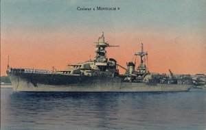 Postcard Ship Croiseur Montcalm