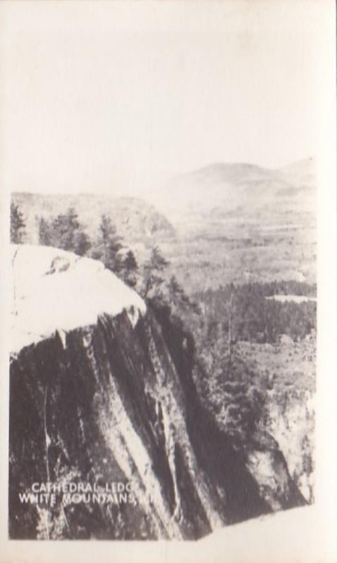 New Hampshire White Mountains Cathedral Ledge Real Photo