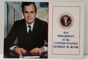 President the United States, 41st, George W. Bush Postcard B7