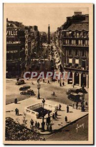 Paris Postcard Old Street of Peace Column Vendome