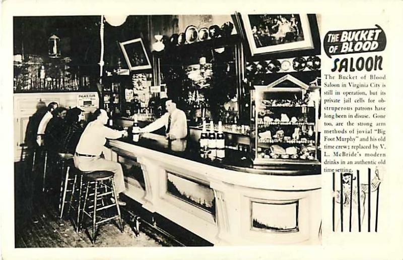 RP Bucket of Blood Saloon Virginia City Nevada NV 