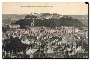 Old Postcard Besancon Citadel View From The Tower Of St Pierre