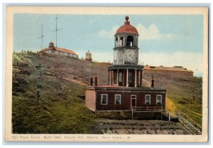 1947 Old Town Clock Citadel Hill Halifax Nova Scotia Canada Vintage Postcard