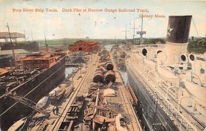 Fore River Ship Yard Quincy, Massachusetts MA Postcard