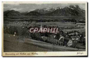 Old Postcard Brannenburg Hochriss mit und Heuberg