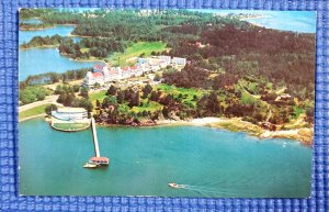 Vintage c1956 Wentworth by the Sea Portsmouth New Hampshire Aerial View Postcard